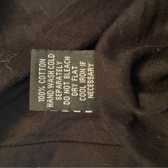 Black midi length summer dress with unique detail - Picture 4 of 4